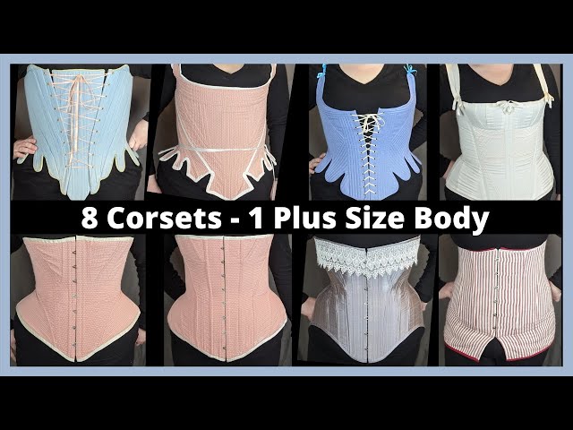 How 8 Different Historical Corsets Affect the Same Plus Size Body 