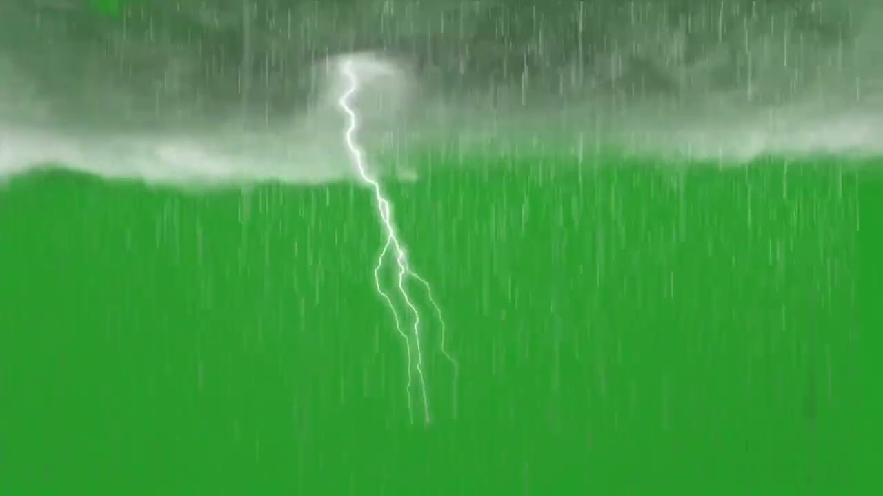 rain and thunder effect green screen sound effects chroma lighting Barish 