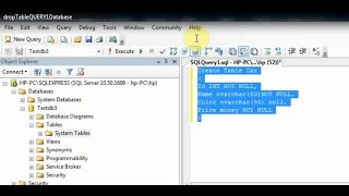 Delete/Drop table in database MS SQL SERVER through Management Studio