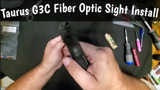 Taurus G3C Lakeline Fiber Optic Front Sight Install - $15 Upgrade