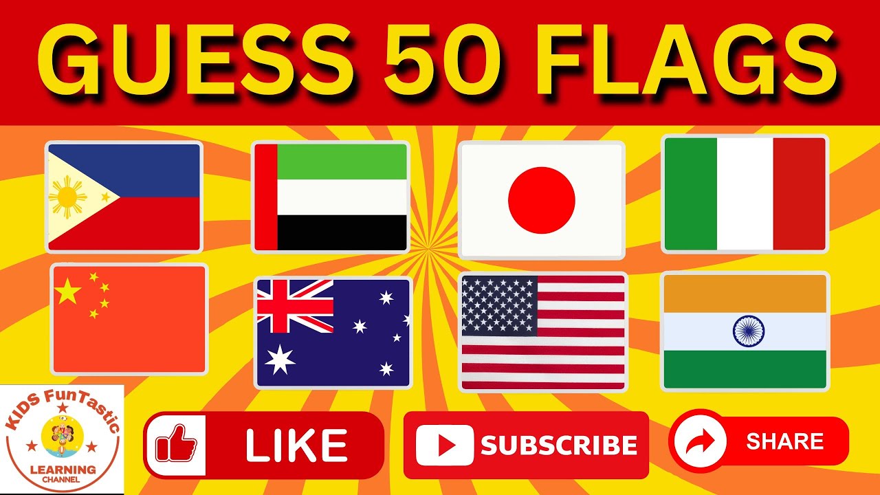 Guess the Flag Challenge! | Kids FunTastic Learning Channel
