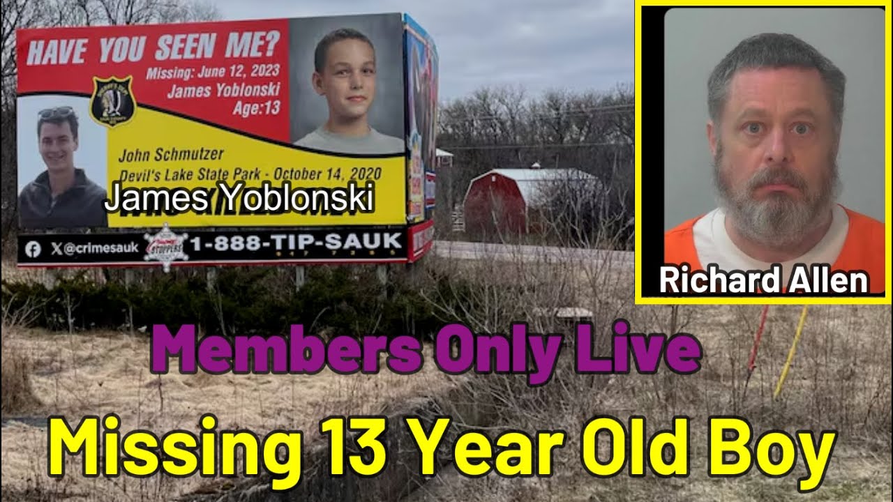 Members Only Live! Missing 13 Year Boy and Richard Allen Trial - YouTube
