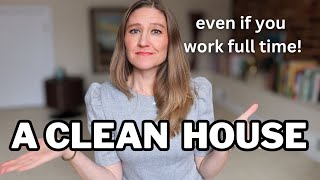 How To Keep A CLEAN HOUSE When You WORK FULL TIME | The Game Plan That FLOORED Me! (Family of 5)