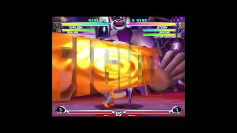 MvC2 Dhalsim 95% double crossunder juggle, Rocket Punch extender reset sequence