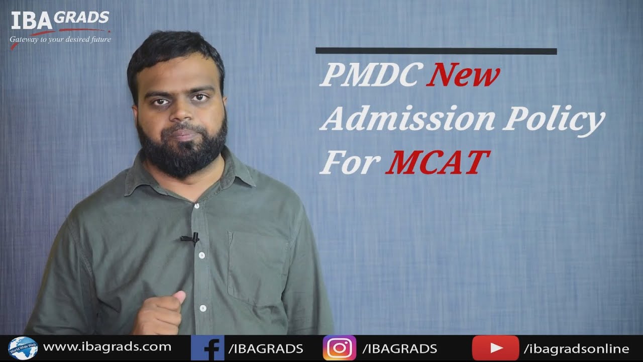 PMDC New Admission Policy For MCAT