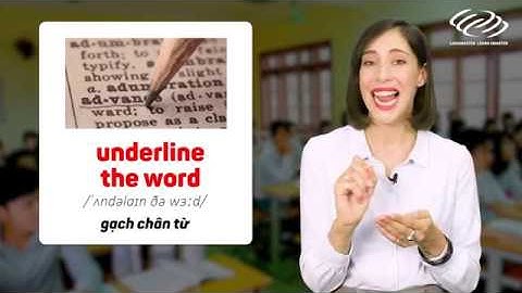 Từ vựng tiếng Anh cơ bản - 45 ĐỘNG TỪ TRONG LỚP HỌC [Tiếng Anh giao tiếp Langmaster]