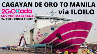 Cagayan De Oro To Iloilo To Manila Philippines By Ferry 2Go Masagana Of 