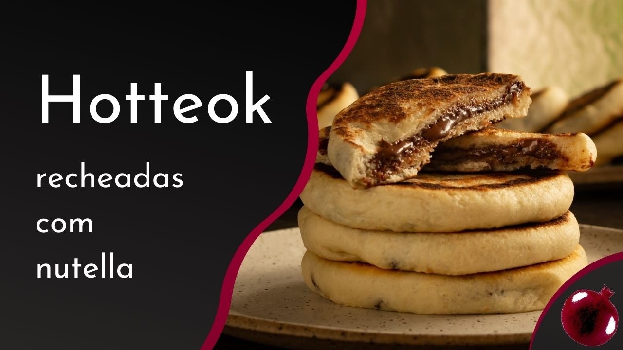 Panqueca recheada com Nutella - Hotteok