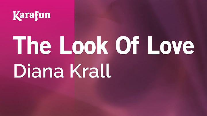 The Look of Love Karaoke version - Karaoke performance video thumbnail