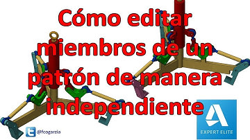 Editar pieza de un patrón - Autodesk Inventor