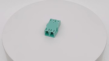 One Piece Flangeless LC Duplex Fiber Optic Adapter