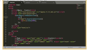 Jquery - KeyPress Event in Hindi/Urdu