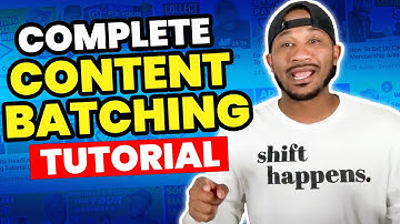 Batch Content Creation 101 - How To Create 90 Days of Content In 14 Days