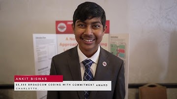 Ankit Biswas, winner of the Broadcom Coding with Commitment Award (Broadcom MASTERS 2022)