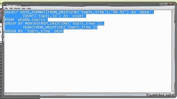 Fun with MySQL. Format_date, From_unixtime, Month and Year functions