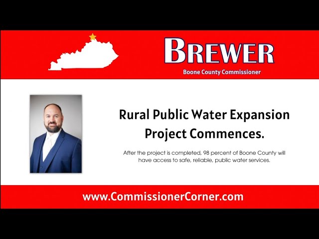 Boone County Rural Public Water Expansion Project Commences