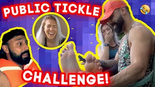 Embarrassing  Tickle Challenge In public!! And Bioluminescent waters!