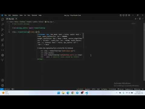 this is how to seperate audio from a video using python #shorts #python ...