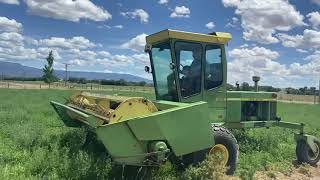 Swathing hay!!! 3rd cutting of alfalfa