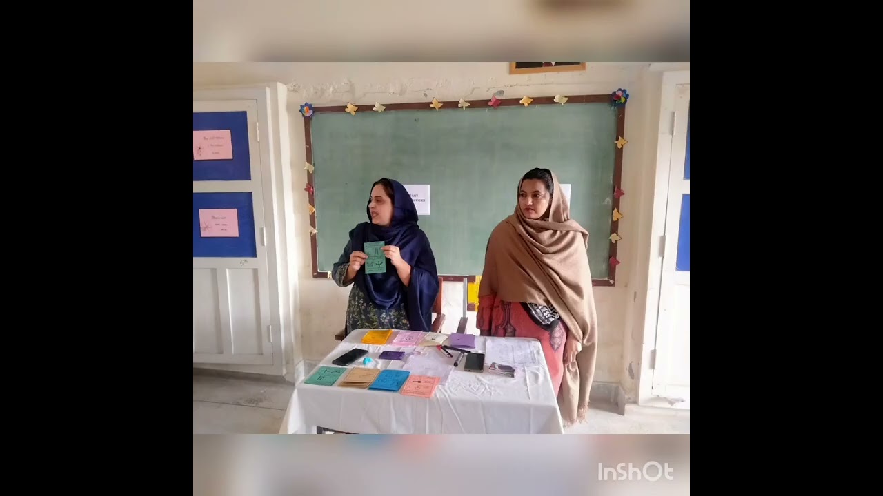 Students council election at FG Public School (Girls) Sher Shah Road Multan Cantt