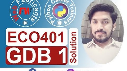 ECO401 GDB 1 Solution | Hussain Sajid