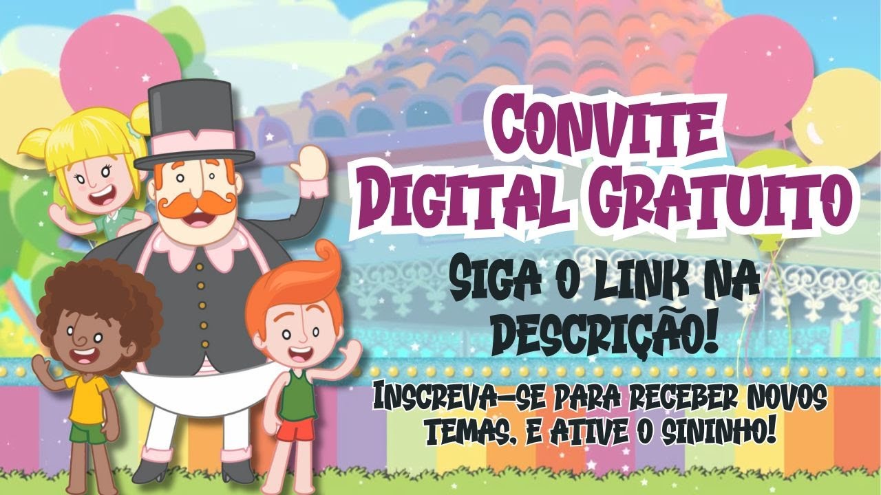 Como fazer Convite Animado Mundo Bita para baixar e editar