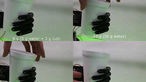 Video 3 Vertical Grasping of Objects at Different Masses -TPU hand
