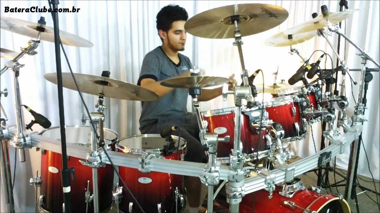 Pearl Vision VML Maple Ruby Fade soundcheck - BATERACLUBE.com.br