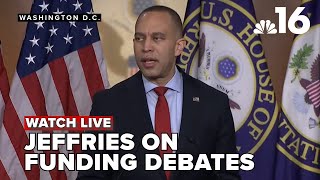 House Democratic Leader Hakeem Jeffries holds a press conference