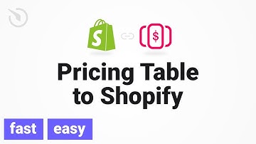 How to add Pricing Table app to a Shopify store