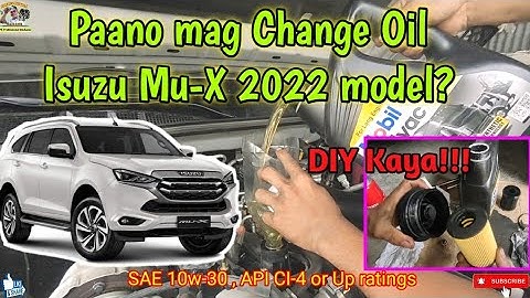 How to Perform 10,000 PMS check Up Isuzu Mu-X 2022 model RZ4E engine?