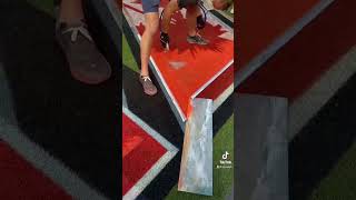 IT’S SUPER BOWL SUNDAY 🏈 Here is last year’s Super Bowl LVI logo being painted
