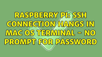 Raspberry Pi: SSH connection hangs in Mac OS Terminal - No prompt for password