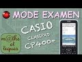 Mode examen sur casio classpad fxcp400e