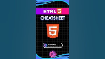 HTML Cheatsheet : Essential Tags You Need to Know !