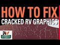 How to fix cracked & faded RV graphics. Easy DIY job