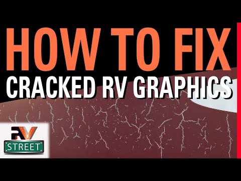 How to fix Cracked & Faded RV graphics. Easy DIY job