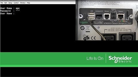 Network Management Card Password Reset Procedure | Schneider Electric
