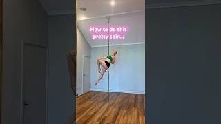 Beautiful Umbrella Variation Spin- Simple and Elegant Spinning Pole Trick #poletutorial #shorts