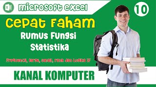 Tutorial Rumus FUNGSI STATISTIKA Frequency large small rank dan Logika IF pada microsoft excel