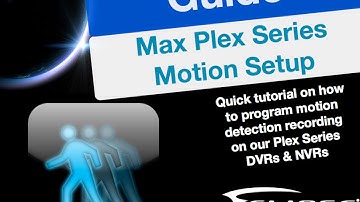 How To: Setup motion detection recording on our Max-Plex Series DVRs and NVRs