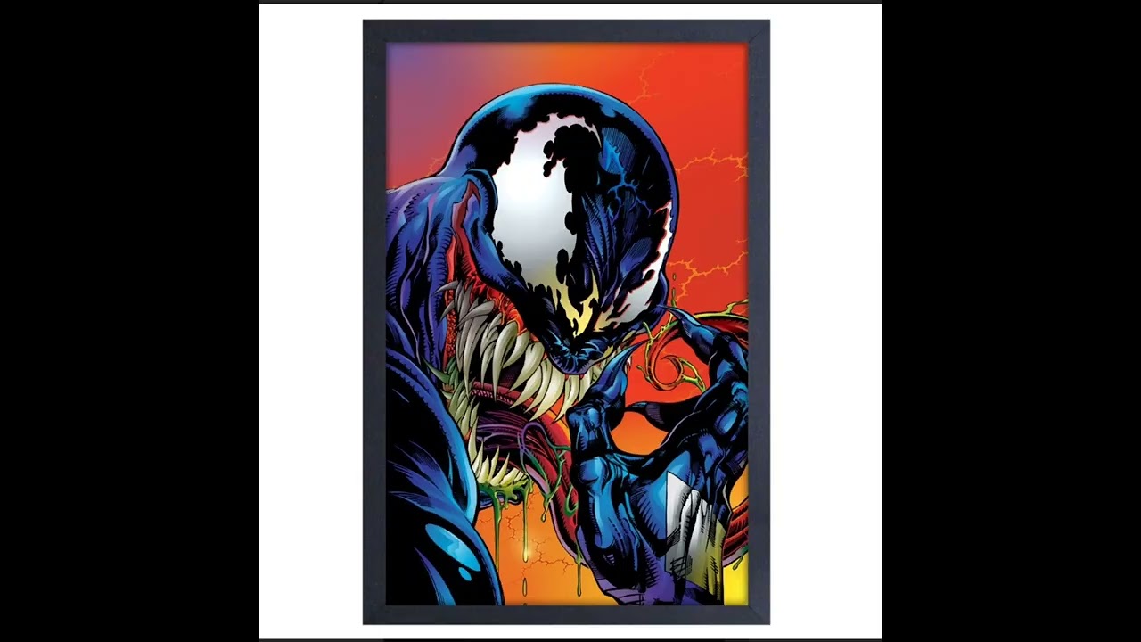Venom Pose Framed Art Print