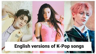 English versions of k-pop songs