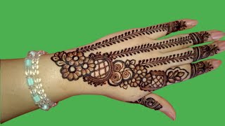 Easy Quick Mehndi Design | Beautiful Simple Henna Design for Beginners 🌿✨