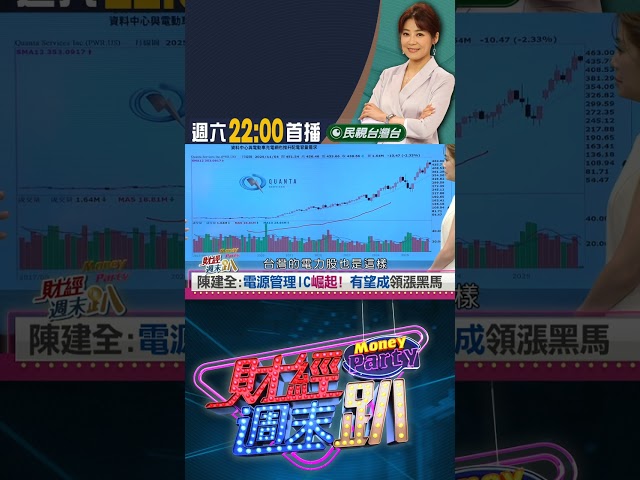 電源管理IC崛起! 達人：有望成為盤面領漲黑馬｜財經週末趴 11/8 精華