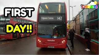 Route 142's FIRST DAY OPERATED BY METROLINE