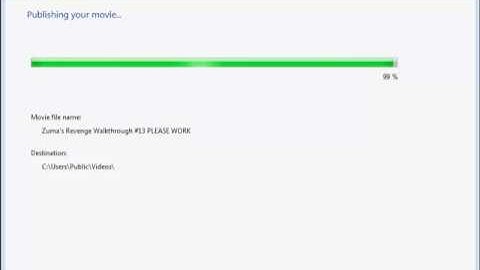 Windows Movie Maker Publish Movie Problem *PLEASE HELP*