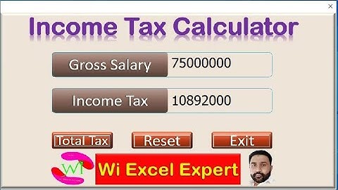 Fully Automated Income Tax Calculator in Excel VBA