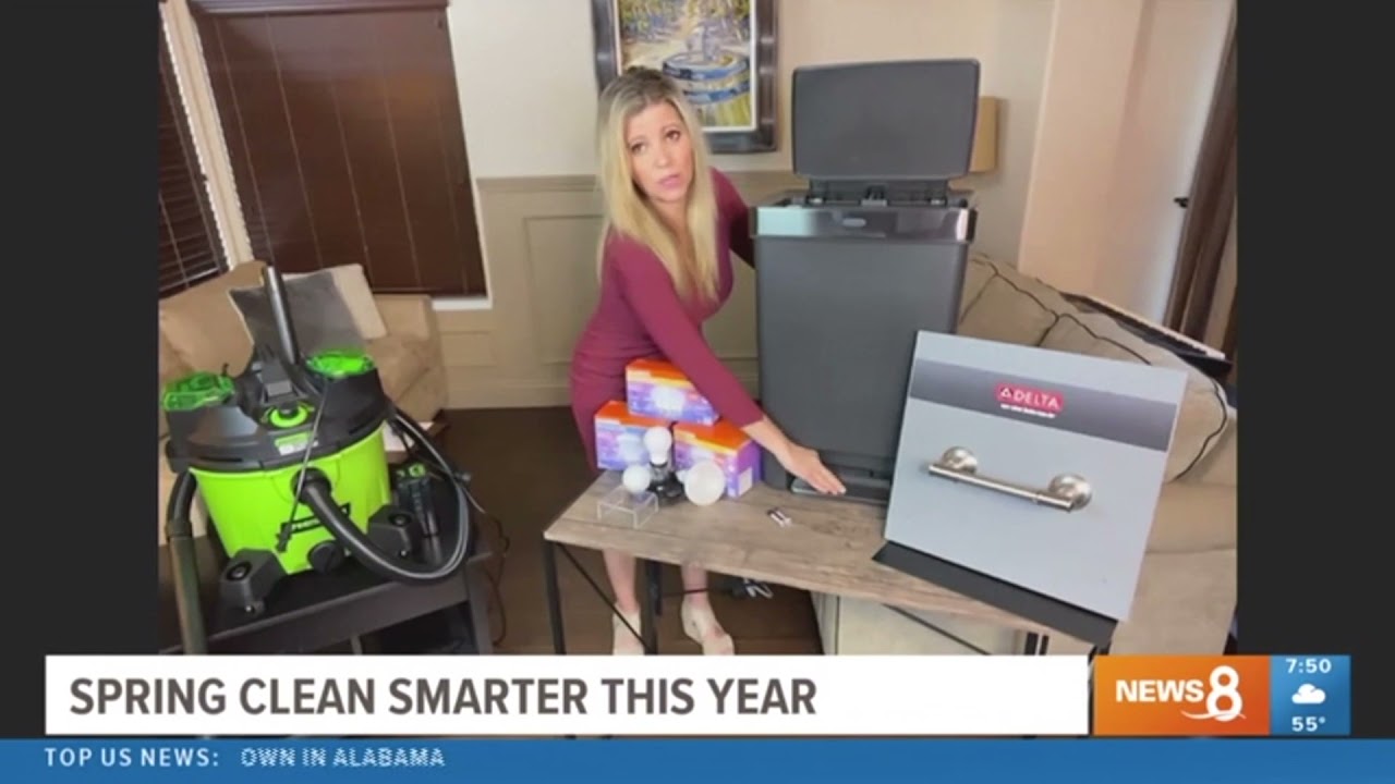 Rubbermaid Premier Series 3 Trash Can at Home Depot 60 Second Sizzle with Kathryn Emery, Home Expert