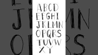 How to Handwriting English Alphabet Letters and Font Design EP17
